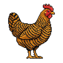 Golden Cuckoo Marans illustration